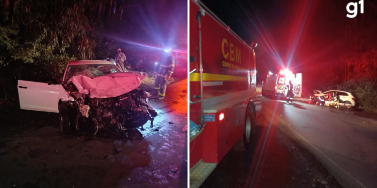 Acidente entre dois carros deixa dois mortos e um ferido em estado grave na RS-324, em Casca