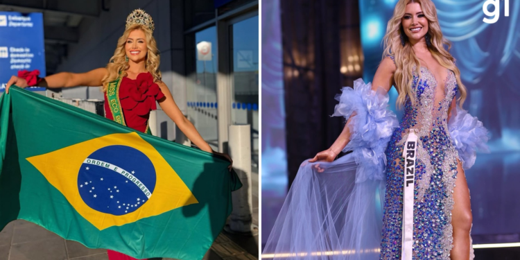 'O que nos define é a forma como escolhemos levantar', diz brasileira que escorregou e caiu na final ao ser anunciada Top 5 do Miss Eco